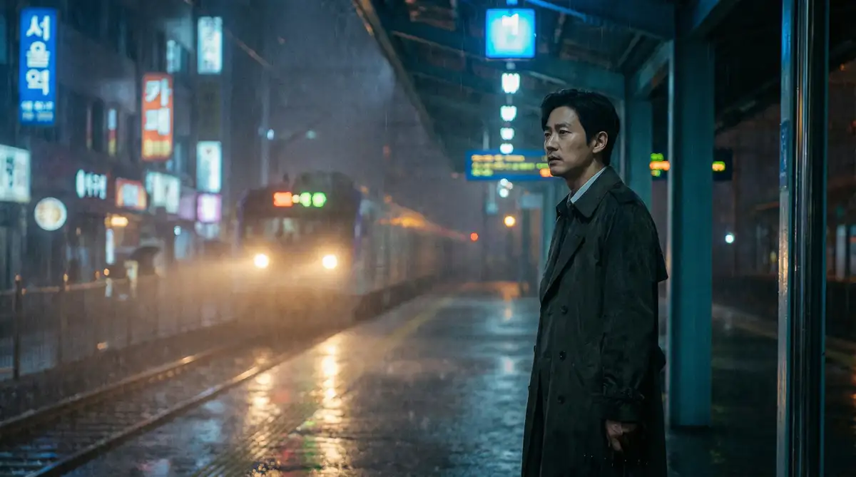 韩国伦理电影经典场景 - 雨夜车站，每日大赛官网入口 馆藏影像